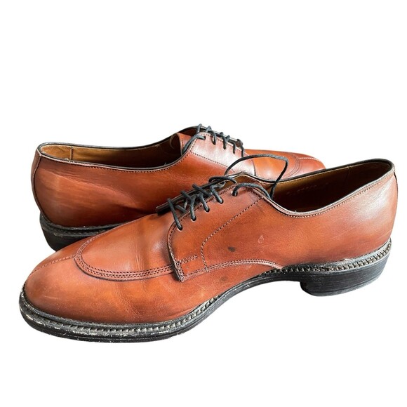 $425 Allen Edmonds Men 10D WALTON Chili Brown Leather Dress DERBY Shoes main image 9